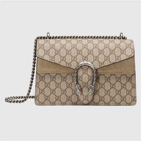 gucci 400249 suede brown|Dionysus small shoulder bag in light brown suede .